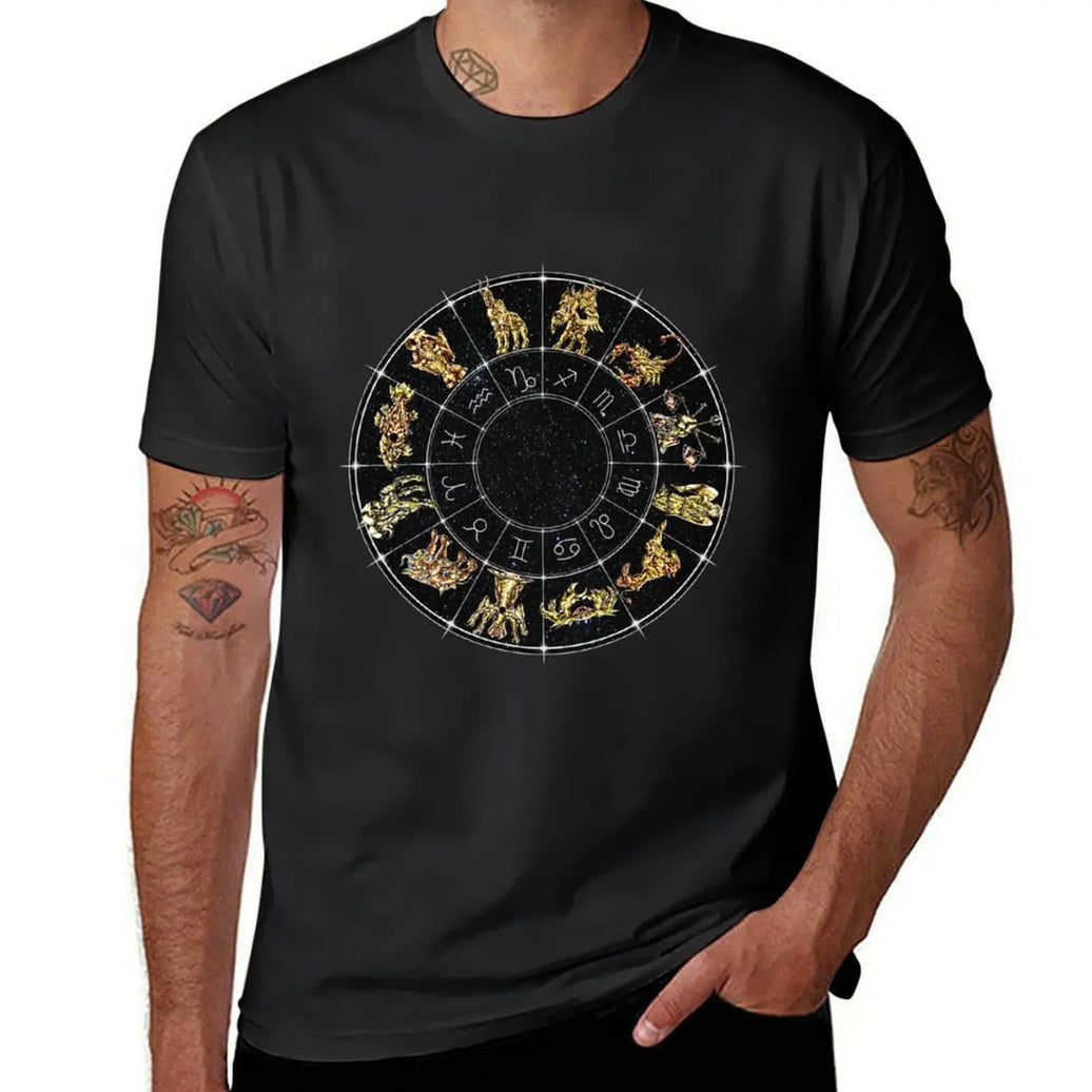 Saint Seiya Zodiac Sign Wheel Anime T-Shirt