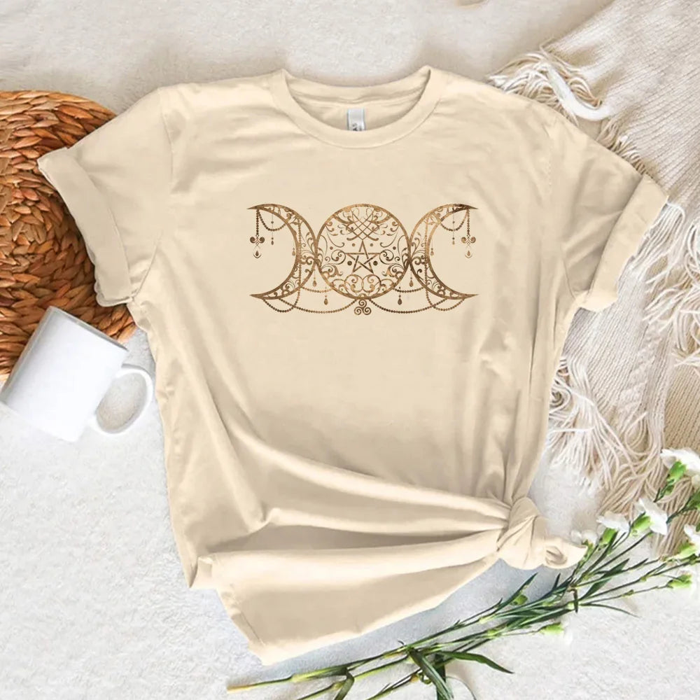 Triple Moon t-shirts women comic anime elegant Tee