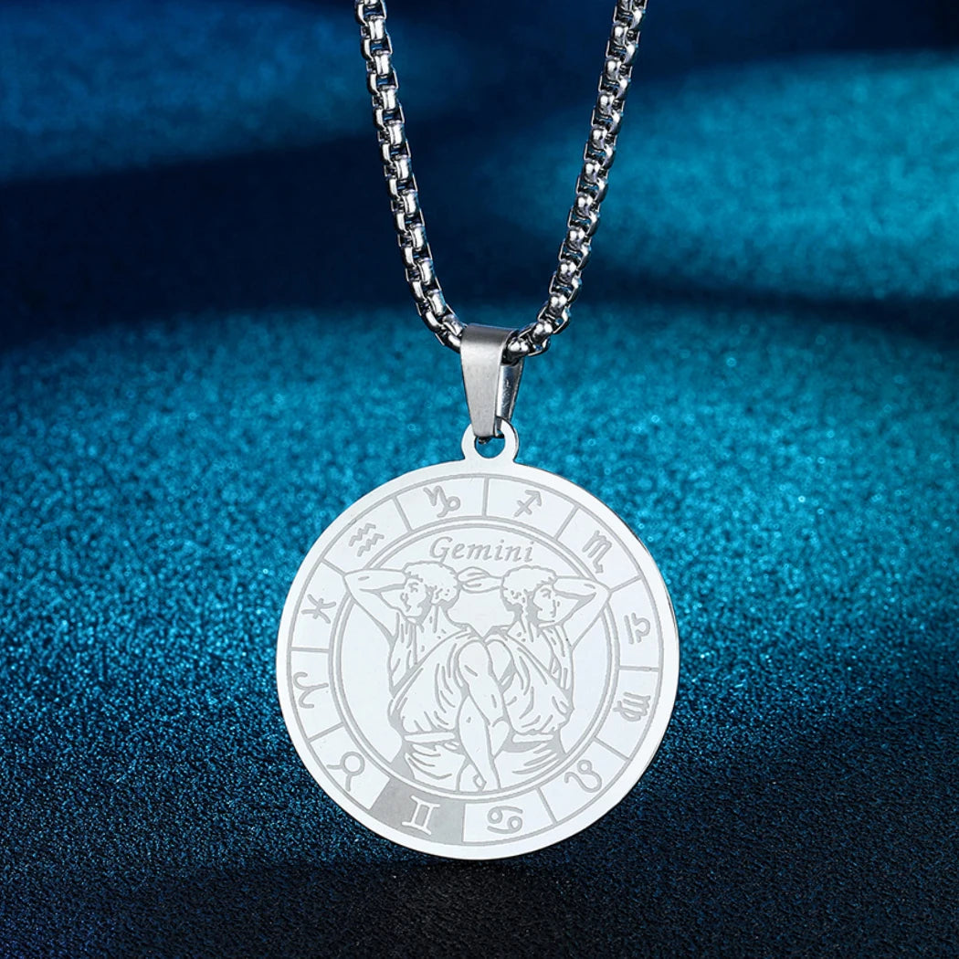 Capricorn Zodiac Sign Pendant Necklace Constellation Jewelry Gift