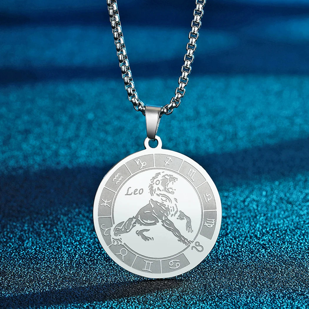Capricorn Zodiac Sign Pendant Necklace Constellation Jewelry Gift