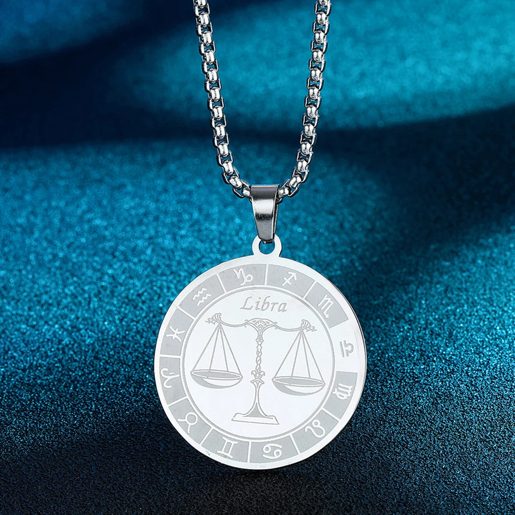 Capricorn Zodiac Sign Pendant Necklace Constellation Jewelry Gift