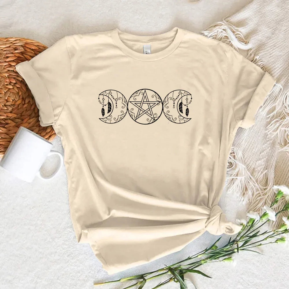 Triple Moon t-shirts women comic anime elegant Tee