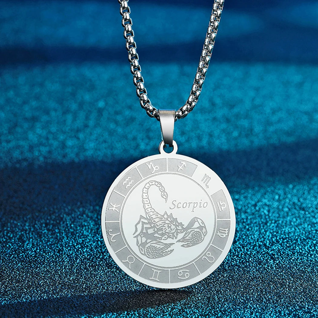 Capricorn Zodiac Sign Pendant Necklace Constellation Jewelry Gift