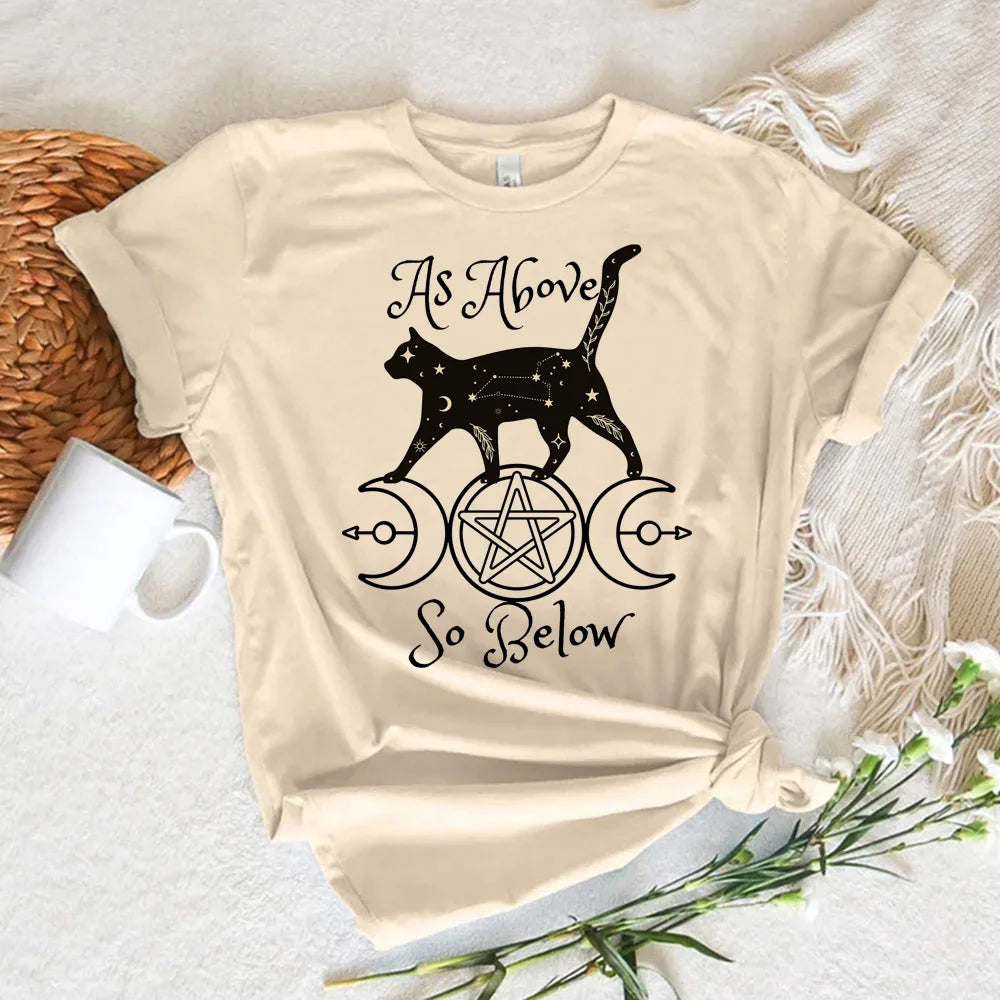 Triple Moon t-shirts women comic anime elegant Tee