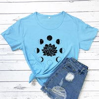 Mystical Moon Phases Astrology T-Shirt Spiritual Graphic Tee