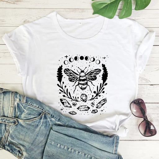 Mystical Honey Bee Moon Phases T-shirt