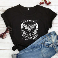 Mystical Honey Bee Moon Phases T-shirt