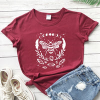Mystical Honey Bee Moon Phases T-shirt