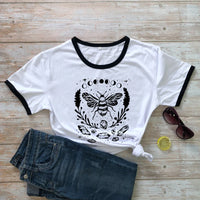 Mystical Honey Bee Moon Phases T-shirt