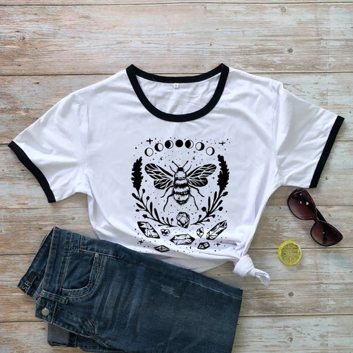 Mystical Honey Bee Moon Phases T-shirt