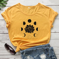 Mystical Moon Phases Astrology T-Shirt Spiritual Graphic Tee