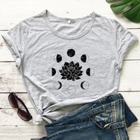Mystical Moon Phases Astrology T-Shirt Spiritual Graphic Tee