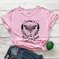 Mystical Honey Bee Moon Phases T-shirt