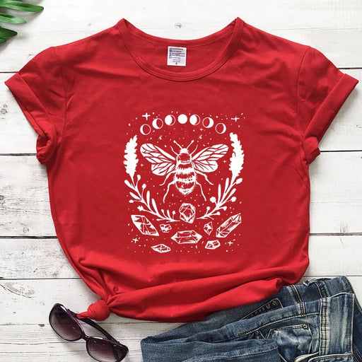 Mystical Honey Bee Moon Phases T-shirt