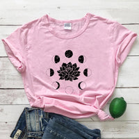 Mystical Moon Phases Astrology T-Shirt Spiritual Graphic Tee