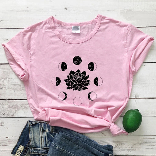 Mystical Moon Phases Astrology T-Shirt Spiritual Graphic Tee