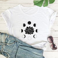 Mystical Moon Phases Astrology T-Shirt Spiritual Graphic Tee