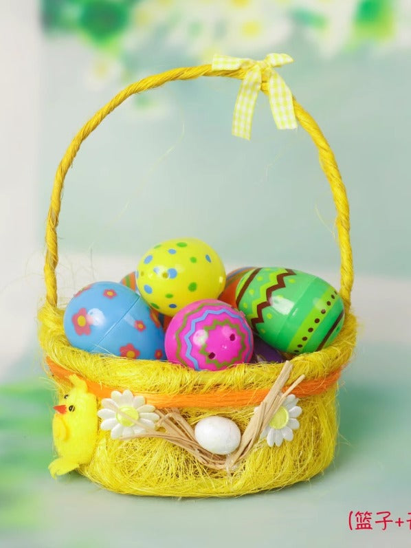 Easter Decorations Easter Egg Satchel Chicken Basket Easter DIY Handmade Gift