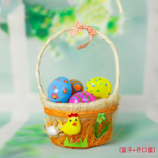 Easter Decorations Easter Egg Satchel Chicken Basket Easter DIY Handmade Gift