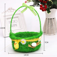 Easter Decorations Easter Egg Satchel Chicken Basket Easter DIY Handmade Gift