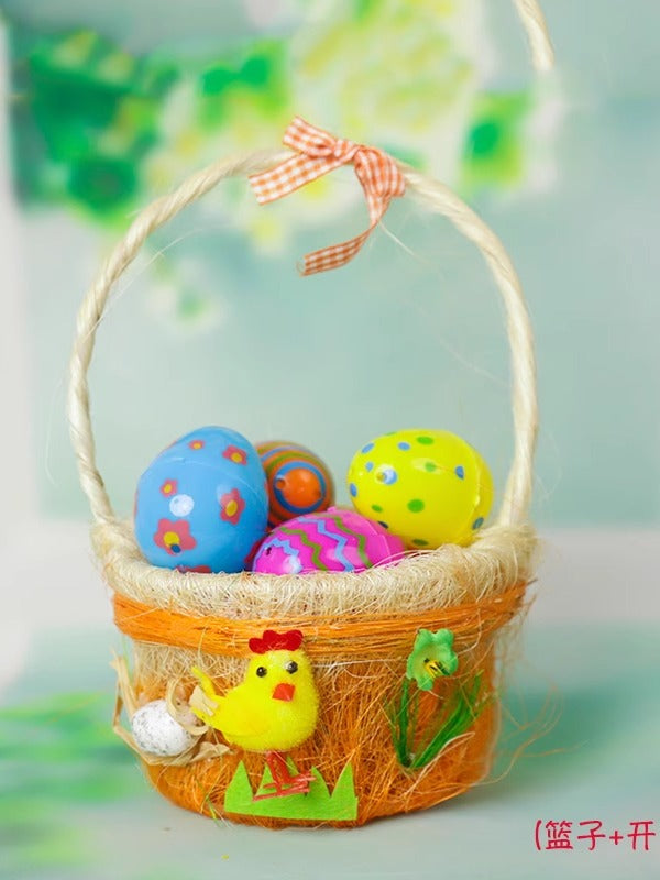Easter Decorations Easter Egg Satchel Chicken Basket Easter DIY Handmade Gift