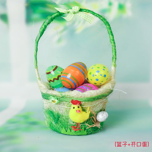 Easter Decorations Easter Egg Satchel Chicken Basket Easter DIY Handmade Gift