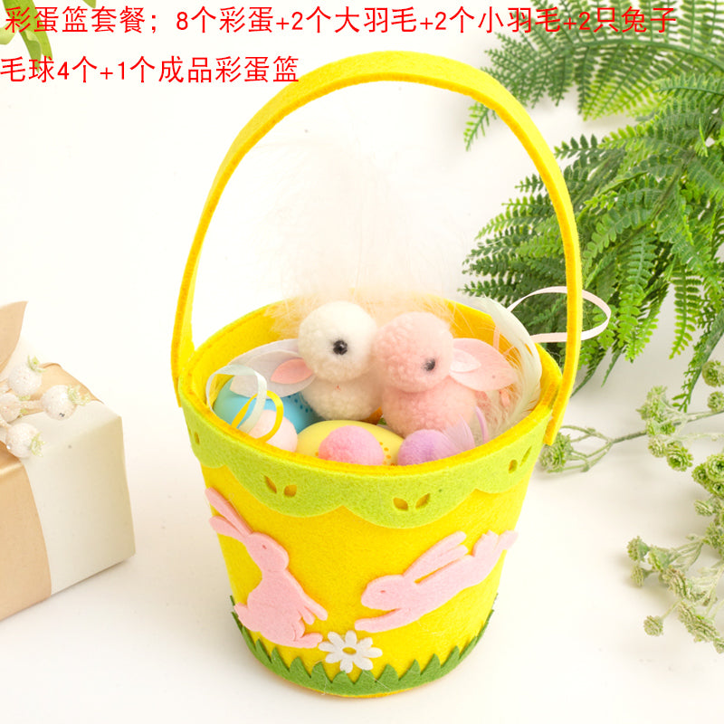 Creative Kids Hat DIY Handmade Material Package Catwalk Rabbit Hat Making Woven Hat Easter Hat Decoration