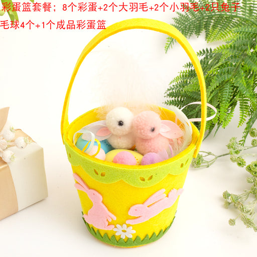 Creative Kids Hat DIY Handmade Material Package Catwalk Rabbit Hat Making Woven Hat Easter Hat Decoration