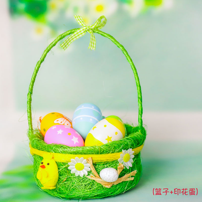 Easter Decorations Easter Egg Satchel Chicken Basket Easter DIY Handmade Gift