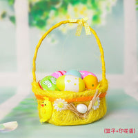 Easter Decorations Easter Egg Satchel Chicken Basket Easter DIY Handmade Gift