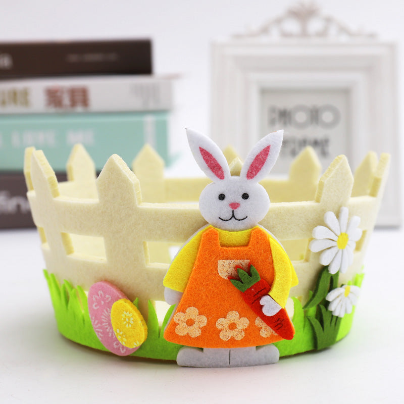 Easter Decorations Easter Egg Satchel Chicken Basket Easter DIY Handmade Gift