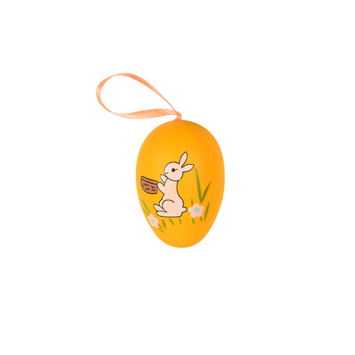 Easter Egg Decoration Supplies Kids Print DIY Layout Plastic Color Resurrection Egg Pendant 12 Pack