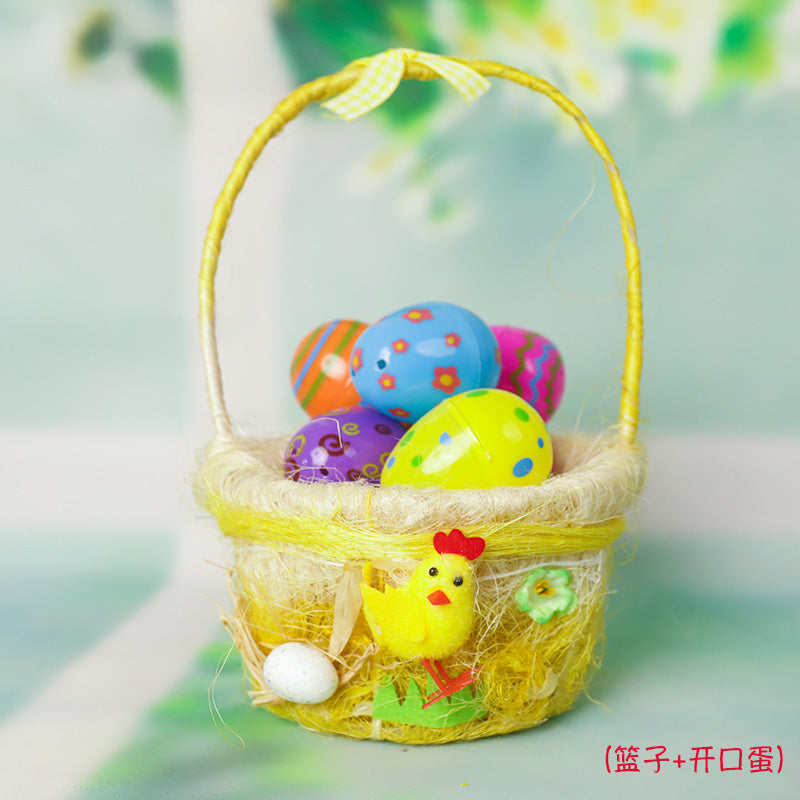Easter Decorations Easter Egg Satchel Chicken Basket Easter DIY Handmade Gift