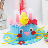 Creative Kids Hat DIY Handmade Material Package Catwalk Rabbit Hat Making Woven Hat Easter Hat Decoration