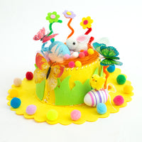 Creative Kids Hat DIY Handmade Material Package Catwalk Rabbit Hat Making Woven Hat Easter Hat Decoration