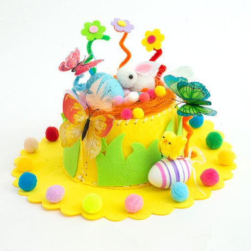 Creative Kids Hat DIY Handmade Material Package Catwalk Rabbit Hat Making Woven Hat Easter Hat Decoration