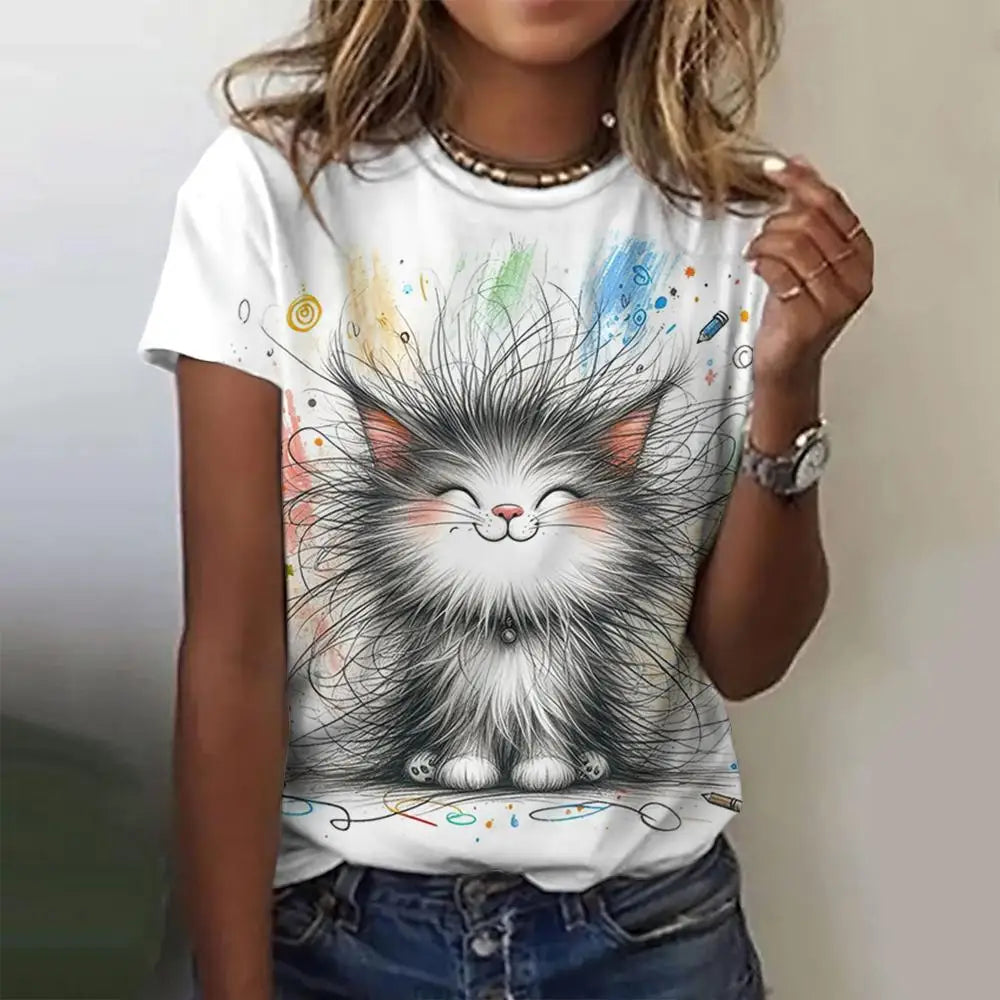 3d Cat Tshirt