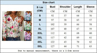 2024 Summer Flower Printed Long Sleeved T-shirt Women Loose Elegant Tops V-neck  Office Lady Vacation Beach Casual Sweet Blouse