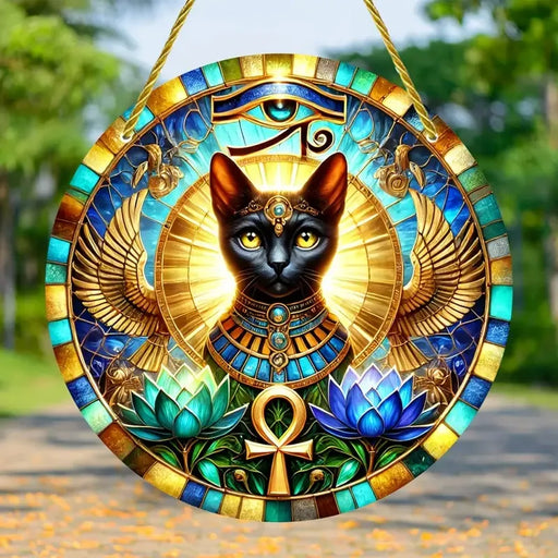 Tree of Life Theme Acrylic Sun Catcher- Window Hanging Decor with Stained Glass Appearance for Multi-Scene Decor Perfect festiva
