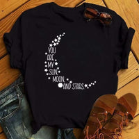 Moon Butterfly Astrology T-Shirt Casual Women’s Top