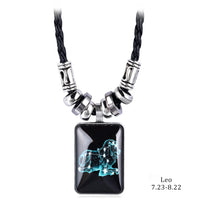 Personalized Zodiac Sign Galaxy Constellation Pendant Necklace
