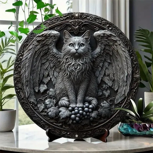 Sun And Moon Themed Sign, Round Metal Decor Sign For Home, Cafe, Restaurant, Living Room Wall Decoration, Mother's Day Gift