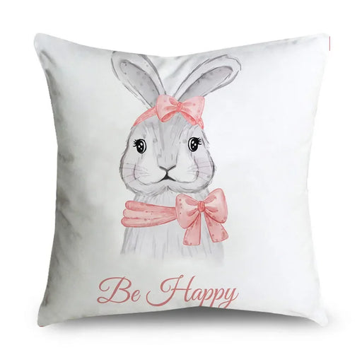 easter theme pillowcase Easter egg rabbit pillowcase holiday party home decoration cushion cover   S