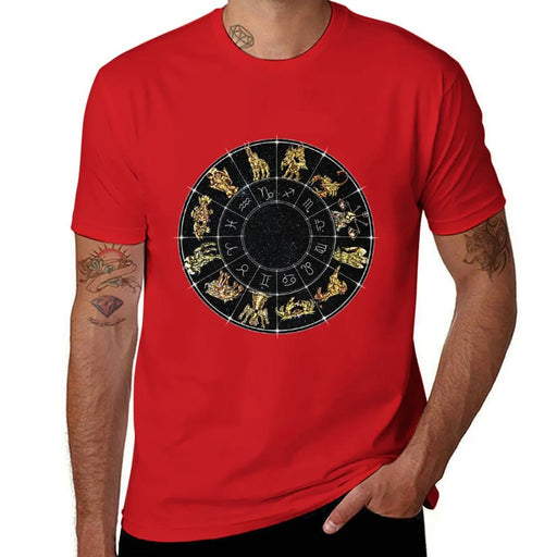 Saint Seiya Zodiac Sign Wheel Anime T-Shirt