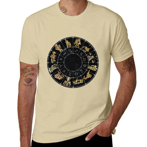 Saint Seiya Zodiac Sign Wheel Anime T-Shirt