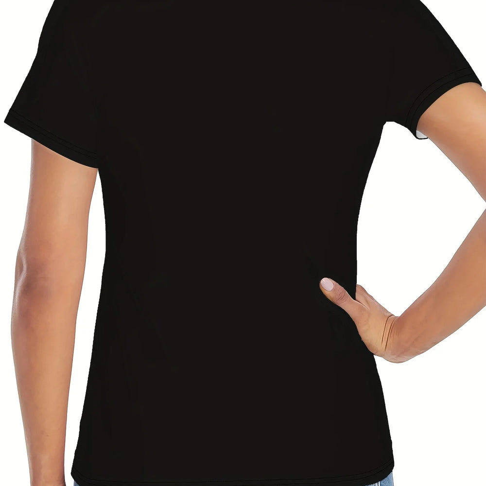 Sun and Moon Astrology T-Shirt Casual Short Sleeve