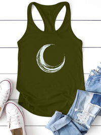Moon Printed Tank Top
