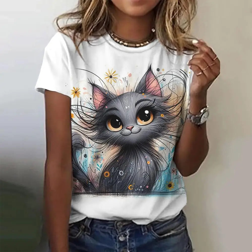 3d Cat Tshirt