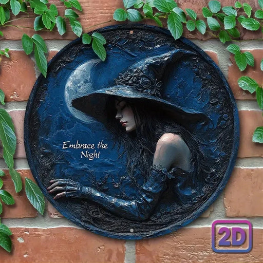 Sun And Moon Themed Sign, Round Metal Decor Sign For Home, Cafe, Restaurant, Living Room Wall Decoration, Mother's Day Gift