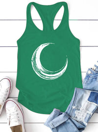 Moon Printed Tank Top